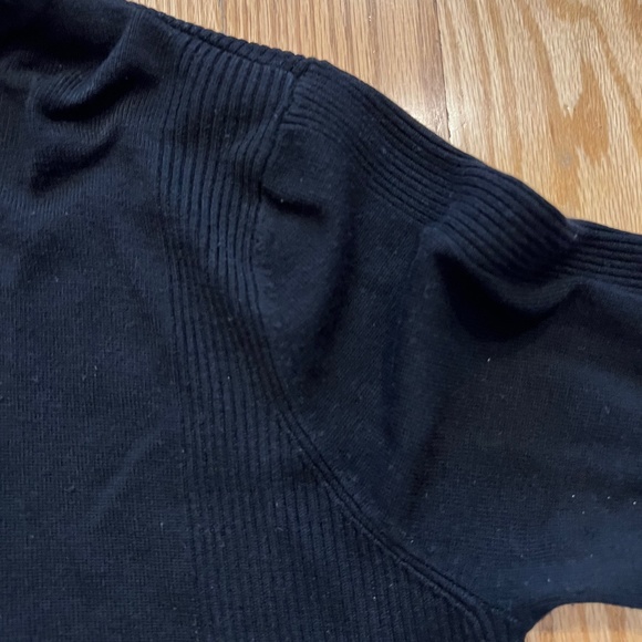 MERONA Black Knit turtle neck with ribbed detailing XL - Picture 3 of 5